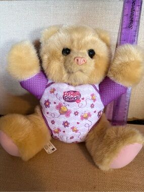 Hasbro FurReal Friends Tan Bear with Purple and Pink Outfit